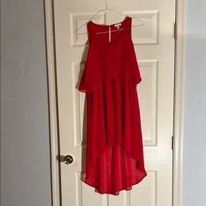 Red Sleeveless Charming Charlie Dress